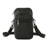 Kuber Industries Paspport Holder for Men & Women|Multifunction Passport Cover Bag|Nylon Passport Pouch for Luggage (Black)